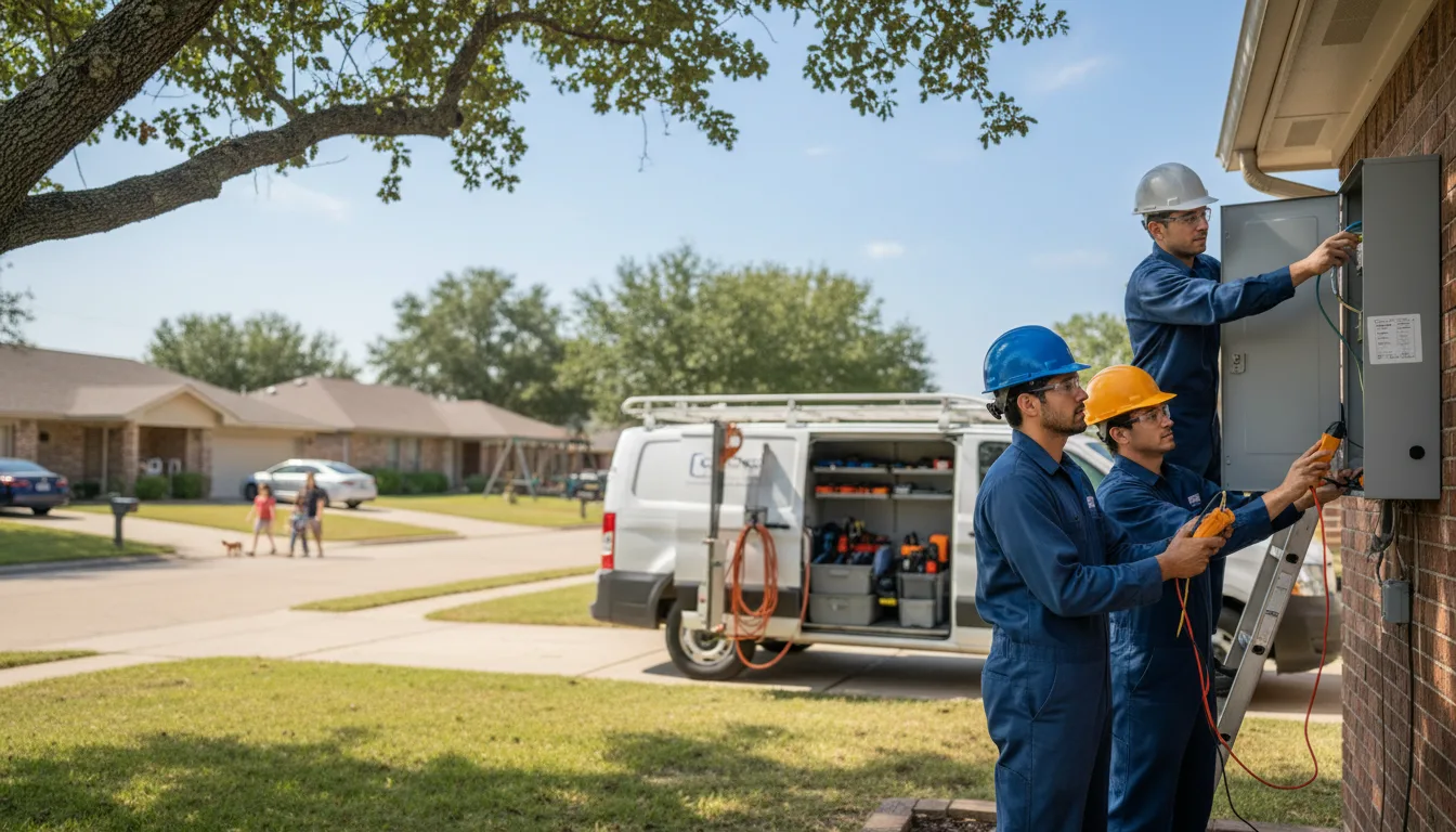 Certified electrician providing emergency electrical services in Nacogdoches, TX